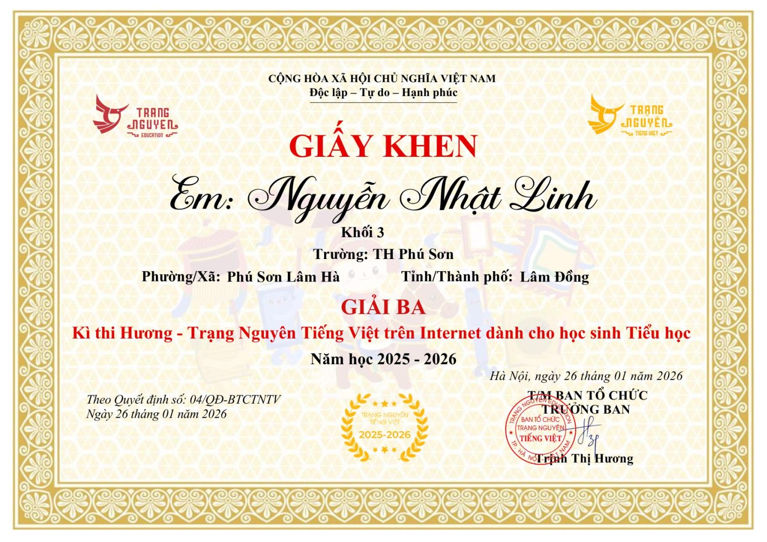 giay khen hoc sinh 8